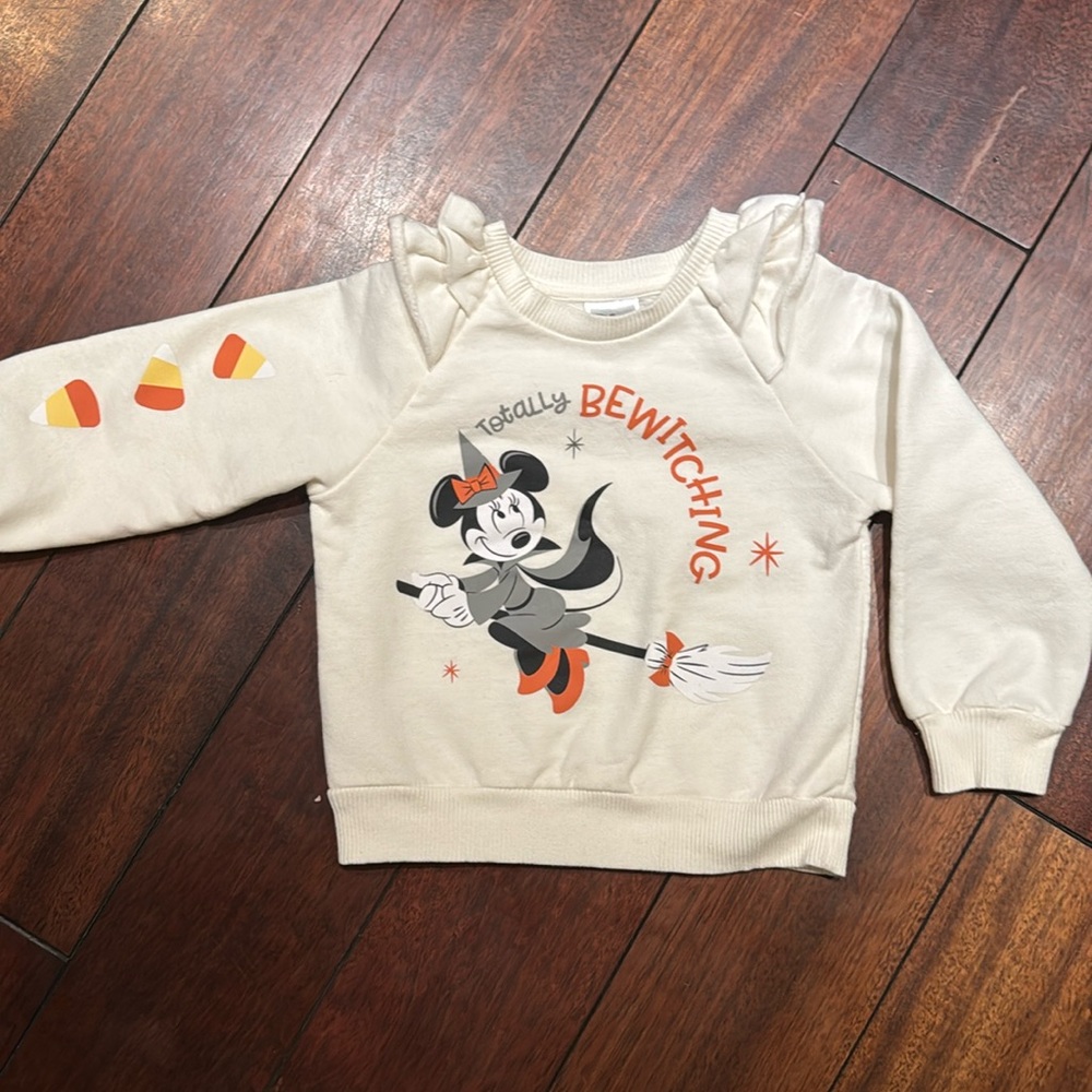 Minnie Mouse Halloween baby girl sweatshirt, 3T